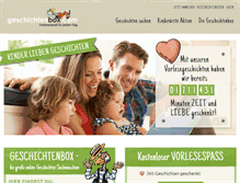 Tablet Screenshot of geschichtenbox.com